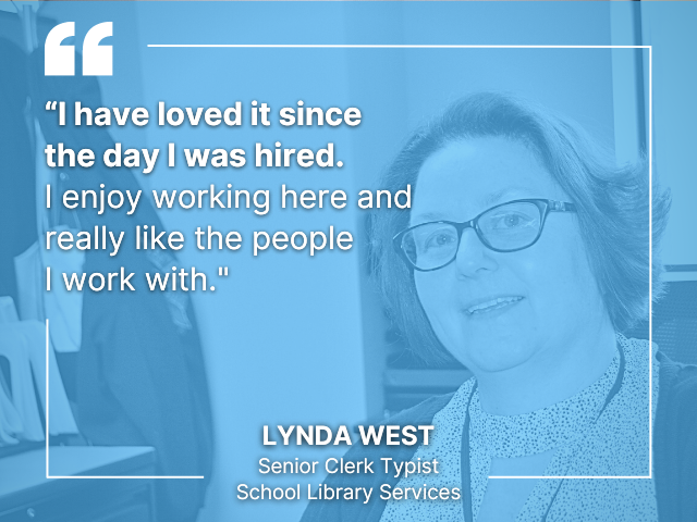 I love working here, says Lynda