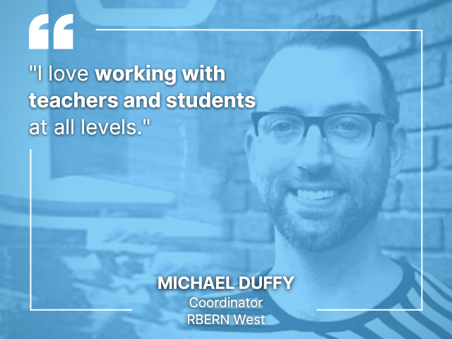 Michael loves working with teachers and students