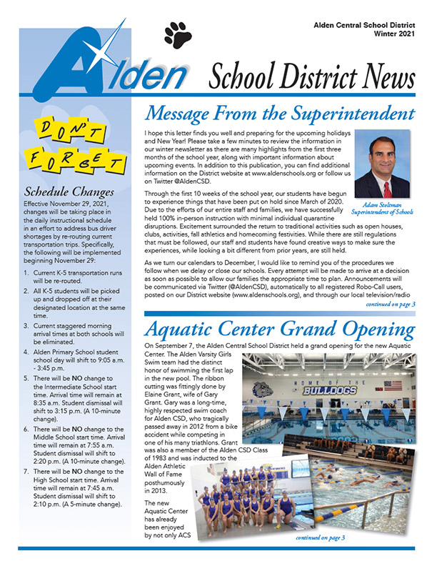 Alden Newsletter 2021