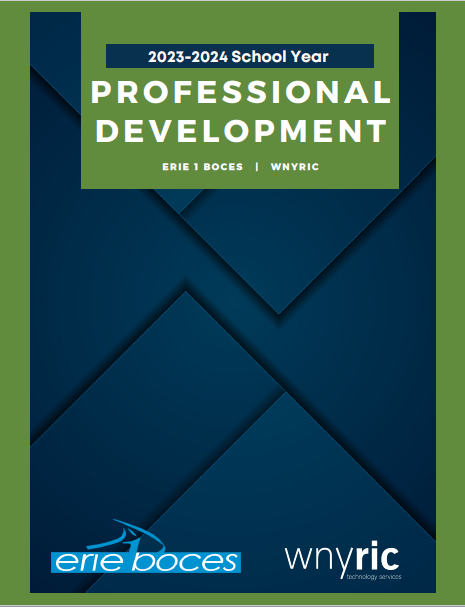 cover of the professional development catalog for the 2023-2024 school year