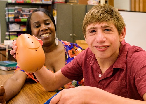 photo of student learning