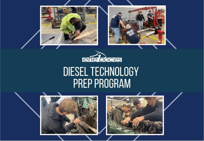 "Erie 1 BOCES Diesel Technology students showcased in CTE highlight."