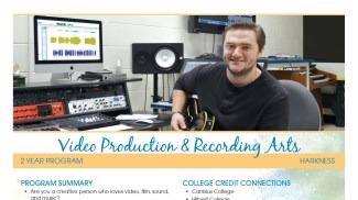 Video Production and Recording Arts Flyer